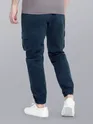 Dark Space Blue Heavy Gauge Cargo Joggers